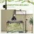 PawHut - Support lampe chauffante reptile-dimensions réglables-noir