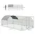 PawHut - Enclos poulailler chenil Grillage couvert acier galvanisé H.197cm