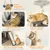 PawHut - Arbre à chat plateformes hamacs jouets griffoirs H.174cm - gris