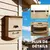 PawHut - Lot de 3 nichoirs avec plateforme et 2 chambres - marron