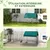 PawHut - Enclos petits animaux-2 portes, 2 trappes, abri - noir vert PawHut - Enclos petits animaux-2 portes, 2 trappes, abri - noir vert