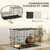 PawHut - Enclos modulable pour rongeurs 3 niveaux 39 panneaux-noir PawHut - Enclos modulable pour rongeurs 3 niveaux 39 panneaux-noir