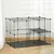 PawHut - Enclos modulable pour rongeurs 3 niveaux 39 panneaux-noir PawHut - Enclos modulable pour rongeurs 3 niveaux 39 panneaux-noir