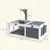 PawHut - Maison enclos pour tortue avec 2 espaces bois - gris PawHut - Maison enclos pour tortue avec 2 espaces bois - gris