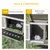 PawHut - Clapier 2 portes toit ouvrant plateau coulissant - gris blanc