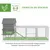 PawHut - Poulailler-sur-pied-multi-équipement-H.149cm - gris PawHut - Poulailler-sur-pied-multi-équipement-H.149cm - gris