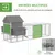 PawHut - Poulailler-sur-pied-multi-équipement-H.149cm - gris PawHut - Poulailler-sur-pied-multi-équipement-H.149cm - gris