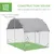 PawHut - Enclos Couvert Poulailler/Chenil 5,32m² Acier Galvanisé H.197cm