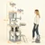 PawHut+-Arbre à chat XXL multi-activités-H.192 cm-gris clair PawHut+-Arbre à chat XXL multi-activités-H.192 cm-gris clair