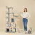 PawHut - Arbre à chat multi-activités H.170cm-gris clair PawHut - Arbre à chat multi-activités H.170cm-gris clair