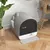 PawHut - Maison de toilette litière chat porte battante pelle filtre
