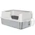 PawHut - Maison de toilette bac à litière pour chat H.28cm-gris clair PawHut - Maison de toilette bac à litière pour chat H.28cm-gris clair
