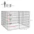 PawHut - Parc enclos modulable chien porte verrouillable H.91cm - noir PawHut - Parc enclos modulable chien porte verrouillable H.91cm - noir