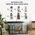 PawHut - Parc mise bas chien - porte verrouillable, tapis lavable - noir