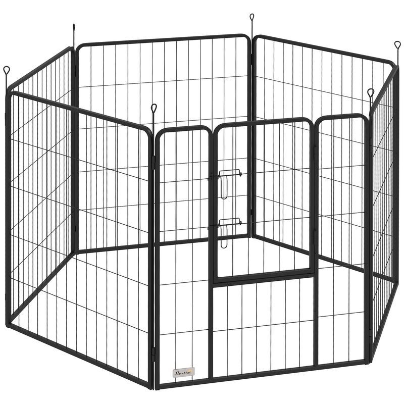 PawHut - Enclos chien modulable pliableH.100cm-anthracite