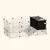 PawHut - Enclos modulable 31 panneaux pour rongeurs - Noir