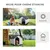 PawHut - Niche extérieure - plastique ventilée - H.60cm - blanc/gris/noir