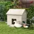 PawHut - grand nichoir canard - en bois - H.91cm - naturel