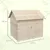PawHut - grand nichoir canard - en bois - H.91cm - naturel