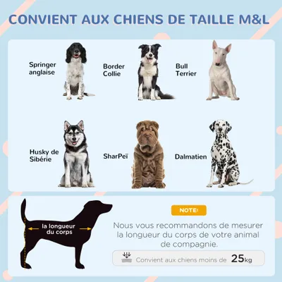 PawHut - Niche chien toit double pente plancher amovible - noir blanc gris