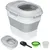 PawHut - Conteneur Croquettes 25L Pliable Roulettes et Accessoires - Gris PawHut - Conteneur Croquettes 25L Pliable Roulettes et Accessoires - Gris