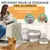 PawHut - Conteneur Croquettes 25L Pliable Roulettes et Accessoires - Gris PawHut - Conteneur Croquettes 25L Pliable Roulettes et Accessoires - Gris
