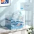 PawHut - Cage Hamster Portable 2 Portes 2 Étages - Blanc Bleu