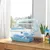 PawHut - Cage Hamster Portable 2 Portes 2 Étages - Blanc Bleu