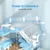 PawHut - Cage Hamster Portable 2 Portes 2 Étages - Blanc Bleu