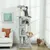 PawHut - arbre à chat niche, hamac, griffoir, plateforme H.180cm-gris clair PawHut - arbre à chat niche, hamac, griffoir, plateforme H.180cm-gris clair