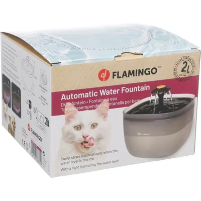 Fontaine à eau Flowie Carrée Noire 2L pour CHAT et PETIT CHIEN
