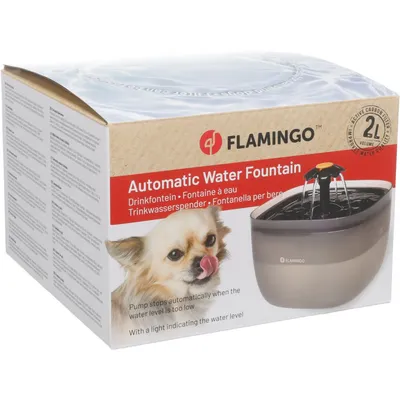 Fontaine à eau Flowie Carrée Noire 2L pour CHAT et PETIT CHIEN