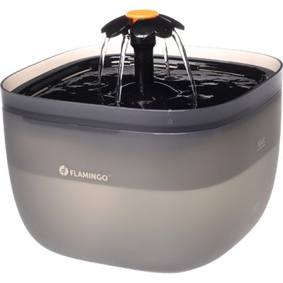 Fontaine à eau Flowie Carrée Noire 2L pour CHAT et PETIT CHIEN