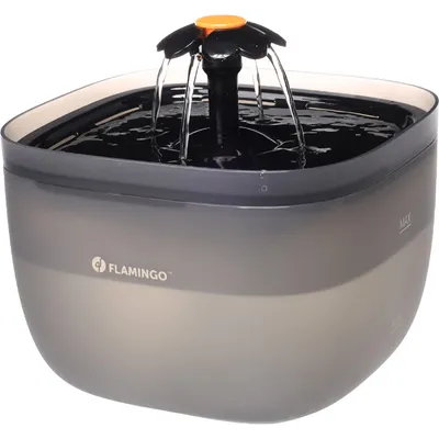 Fontaine à eau Flowie Carrée Noire 2L pour CHAT et PETIT CHIEN