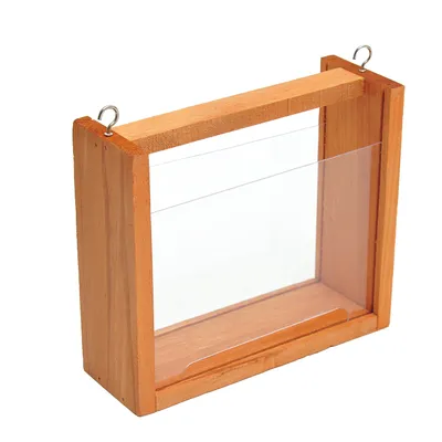 PawHut - Mangeoire nichoir sur pied bois H.150 cm - beige PawHut - Mangeoire nichoir sur pied bois H.150 cm - beige