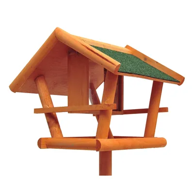 PawHut - Mangeoire nichoir sur pied bois H.150 cm - beige PawHut - Mangeoire nichoir sur pied bois H.150 cm - beige