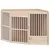 PawHut - Cage d'angle pour chien porte entrée + rotative H.64cm-bois clair PawHut - Cage d'angle pour chien porte entrée + rotative H.64cm-bois clair