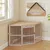 PawHut - Cage d'angle pour chien porte entrée + rotative H.64cm-bois clair PawHut - Cage d'angle pour chien porte entrée + rotative H.64cm-bois clair