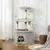 PawHut - Arbre à chat angle griffoirs niche XL plateformes H.114 cm - gris PawHut - Arbre à chat angle griffoirs niche XL plateformes H.114 cm - gris