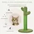 PawHut - Griffoir chat design cactus H.65cm-vert