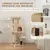 PawHut - Arbre à chat bande massante, griffoirs et jouets H.132cm - beige PawHut - Arbre à chat bande massante, griffoirs et jouets H.132cm - beige