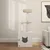 PawHut - Arbre à Chat Maison Toilette 2 en 1 - H.129 cm - Blanc Crème PawHut - Arbre à Chat Maison Toilette 2 en 1 - H.129 cm - Blanc Crème