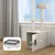 PawHut - Arbre à Chat Maison Toilette 2 en 1 - H.129 cm - Blanc Crème PawHut - Arbre à Chat Maison Toilette 2 en 1 - H.129 cm - Blanc Crème