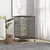 PawHut - Volière mobile sur roulettes avec accessoires H.74cm - Gris noir