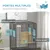 PawHut - Volière mobile sur roulettes avec accessoires H.74cm - Gris noir