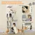PawHut - Arbre à chat jeux multiples sisal naturel H.177cm-gris clair PawHut - Arbre à chat jeux multiples sisal naturel H.177cm-gris clair