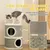 PawHut - Arbre à Chat Tour-Cylindrique, 2 niches + plateforme, sisal-Beige PawHut - Arbre à Chat Tour-Cylindrique, 2 niches + plateforme, sisal-Beige