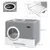 PawHut - Maison Toilette Chat - Porte Battante et Haute Pelle - Gris Blanc PawHut - Maison Toilette Chat - Porte Battante et Haute Pelle - Gris Blanc
