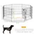 PawHut - Parc pour chiens modulable avec porte verrouillable H.61cm - noir