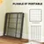PawHut - Parc chien modulable pliable 6 panneaux porte H.80cm-noir PawHut - Parc chien modulable pliable 6 panneaux porte H.80cm-noir